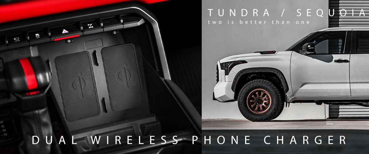 Dual wireless charger tundra sequoia toyota