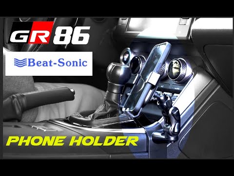 Beat-Sonic BSA63 Wireless Charging Smartphone Holder Kit for 2022+ Toyota GR86 and Subaru BRZ-4